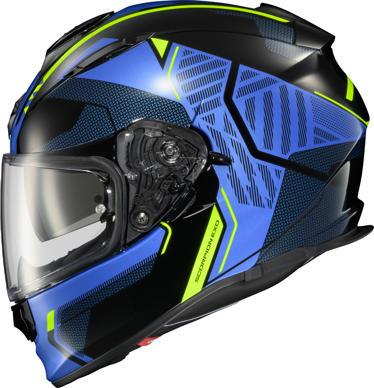 Ryzer Full Face Helmet Switch Blue/Hi Viz Md