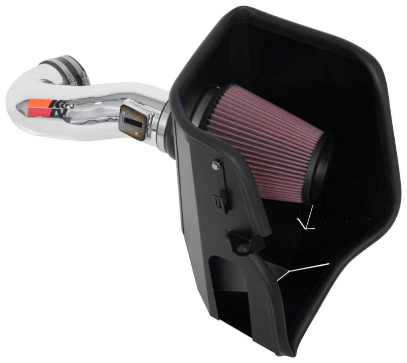 K&amp;N 2019 Chevy Silverado / GMC Sierra 1500 V8-5.3/6.2L Performance Air Intake Kit
