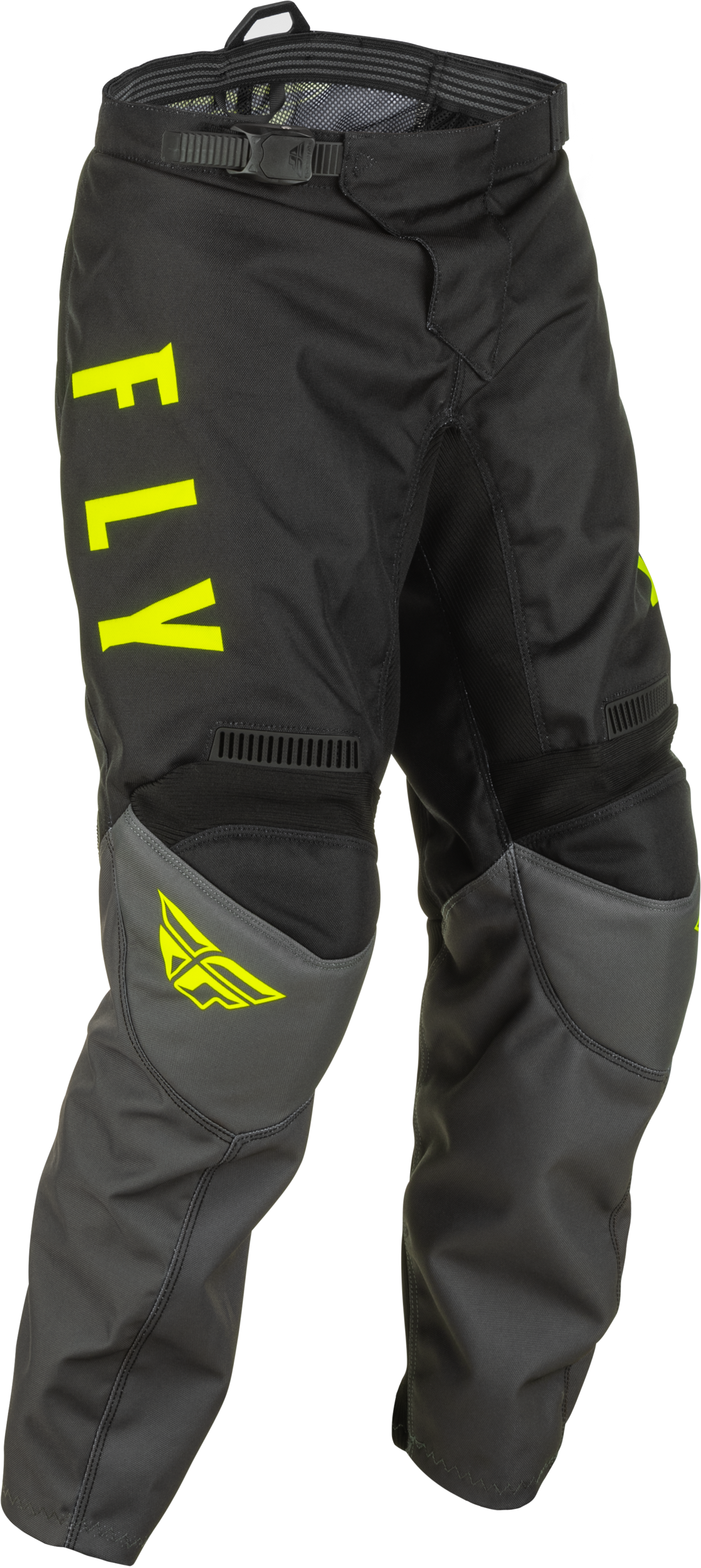 Youth F 16 Pants Grey/Black/Hi Vis Sz 22
