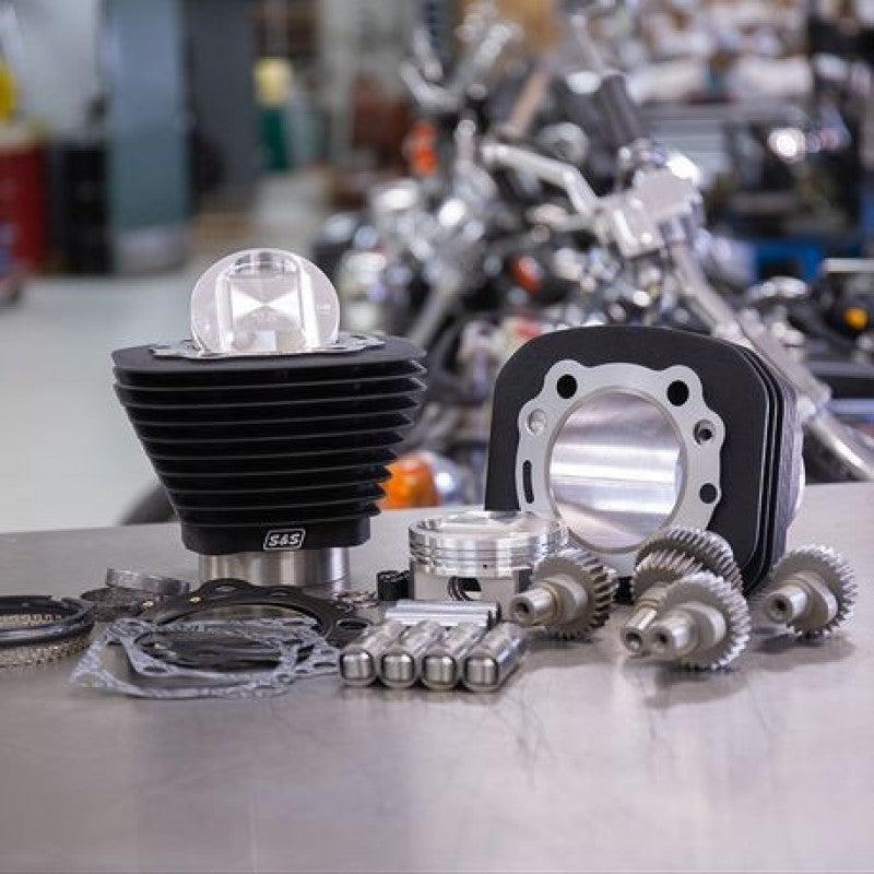 S&amp;S Cycle 00-21 Sportster Models 1200cc to 1250cc Hooligan Kit - Wrinkle Black