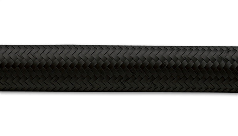 Vibrant -4 AN Black Nylon Braided Flex Hose (20 foot roll)