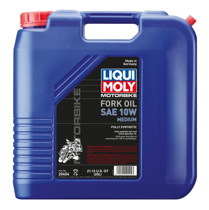 LIQUI MOLY MOTORBIKE FORK OIL 10W MEDIUM 20 LITER