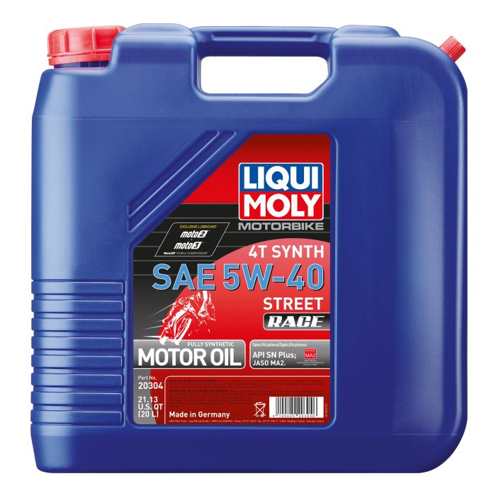 LIQUI MOLY MOTORBIKE 4T SYNTH 5W-40 STREET RACE 20 LITER