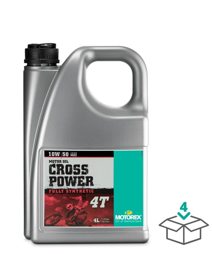 MOTOREX CROSS POWER 4T 10W50, 4 LITER