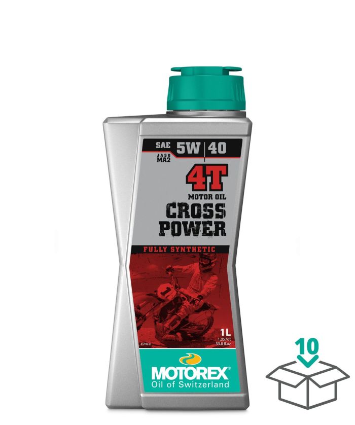 MOTOREX CROSS POWER 4T SAE 5W40 JASO MA2, 1 LITER