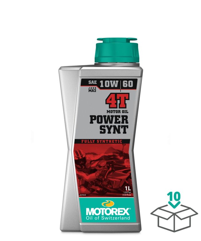 MOTOREX POWER SYNT 4T 10W60 JASO MA2, 1 LITER