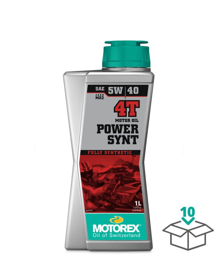 MOTOREX POWER SYNT 4T SAE 5W40 JASO MA2, 1 LITER