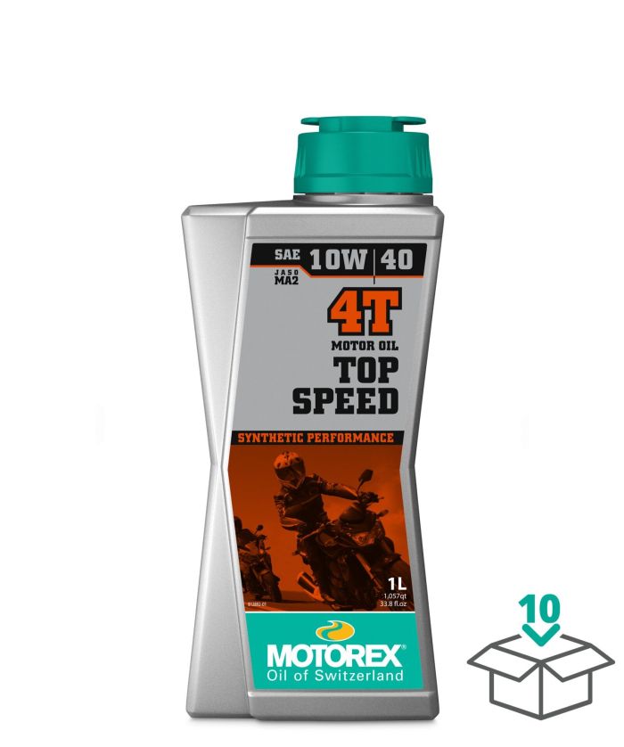 MOTOREX TOP SPEED 4T 10W40 JASO MA2, 1 LITER