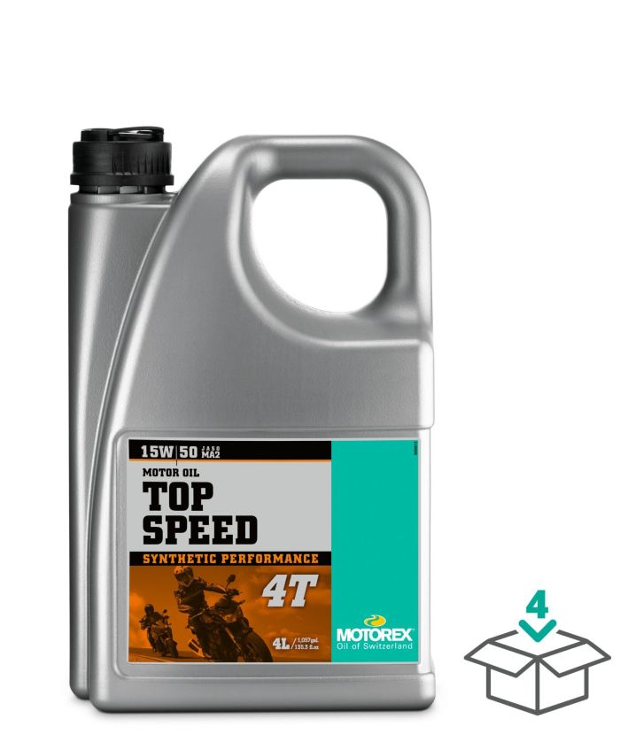 MOTOREX TOP SPEED 4T 15W50, 4 LITER