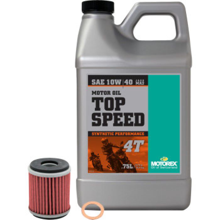MOTOREX OIL CHANGE KIT TOP SPEED 10W-40 YAMAHA YZ250F