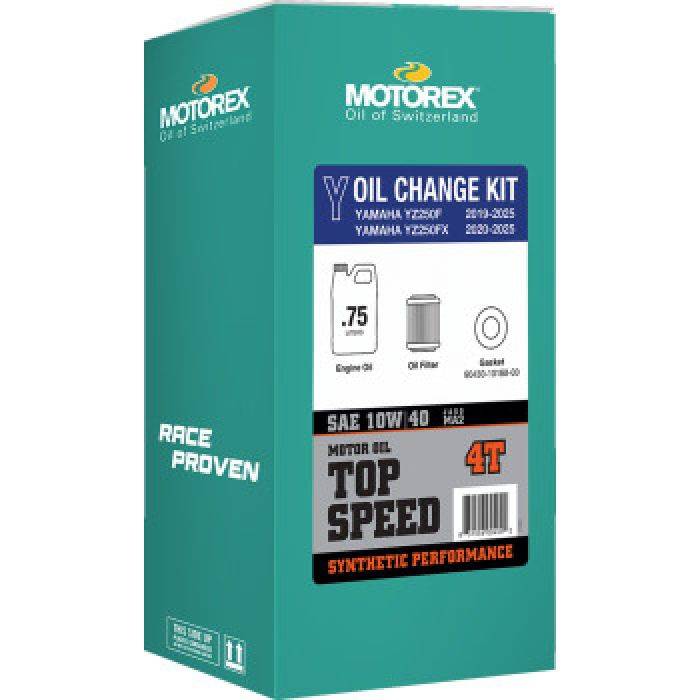 MOTOREX OIL CHANGE KIT TOP SPEED 10W-40 YAMAHA YZ250F