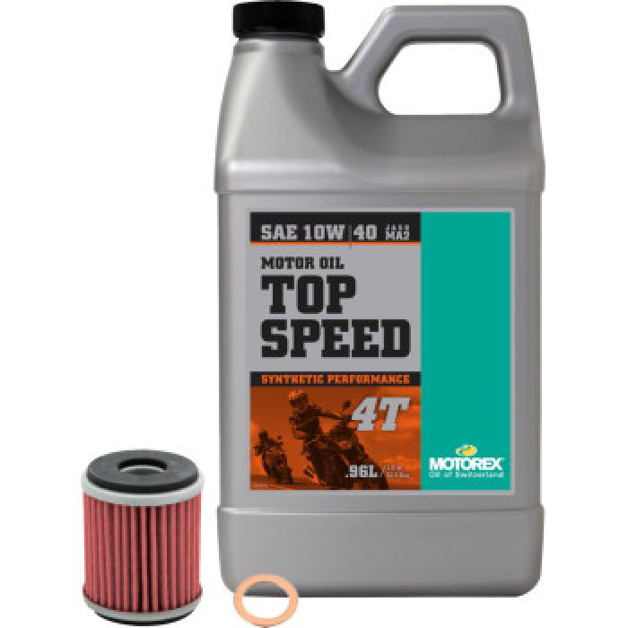 MOTOREX OIL CHANGE KIT TOP SPEED 10W-40 YAMAHA YZ450F