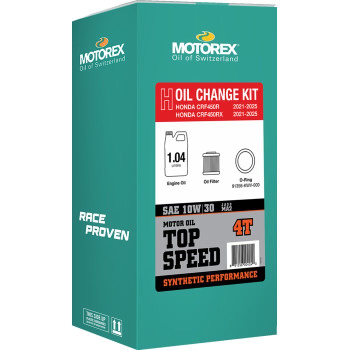 MOTOREX OIL CHANGE KIT TOP SPEED 10W-30 HONDA CRF450R