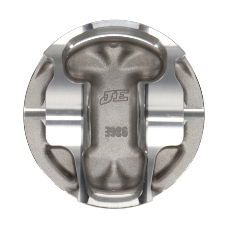JE Pistons - Set of 4 Mitsubishi 4B11T 88.0mm Bore -8.2 Dish Asymmetrical FSR Pistons - Set of 4
