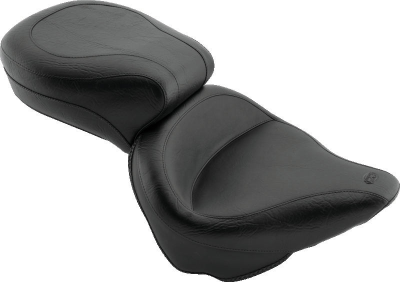 Mustang 84-06 Harley Standard Rear Tire Wide Touring 1PC Seat - Black
