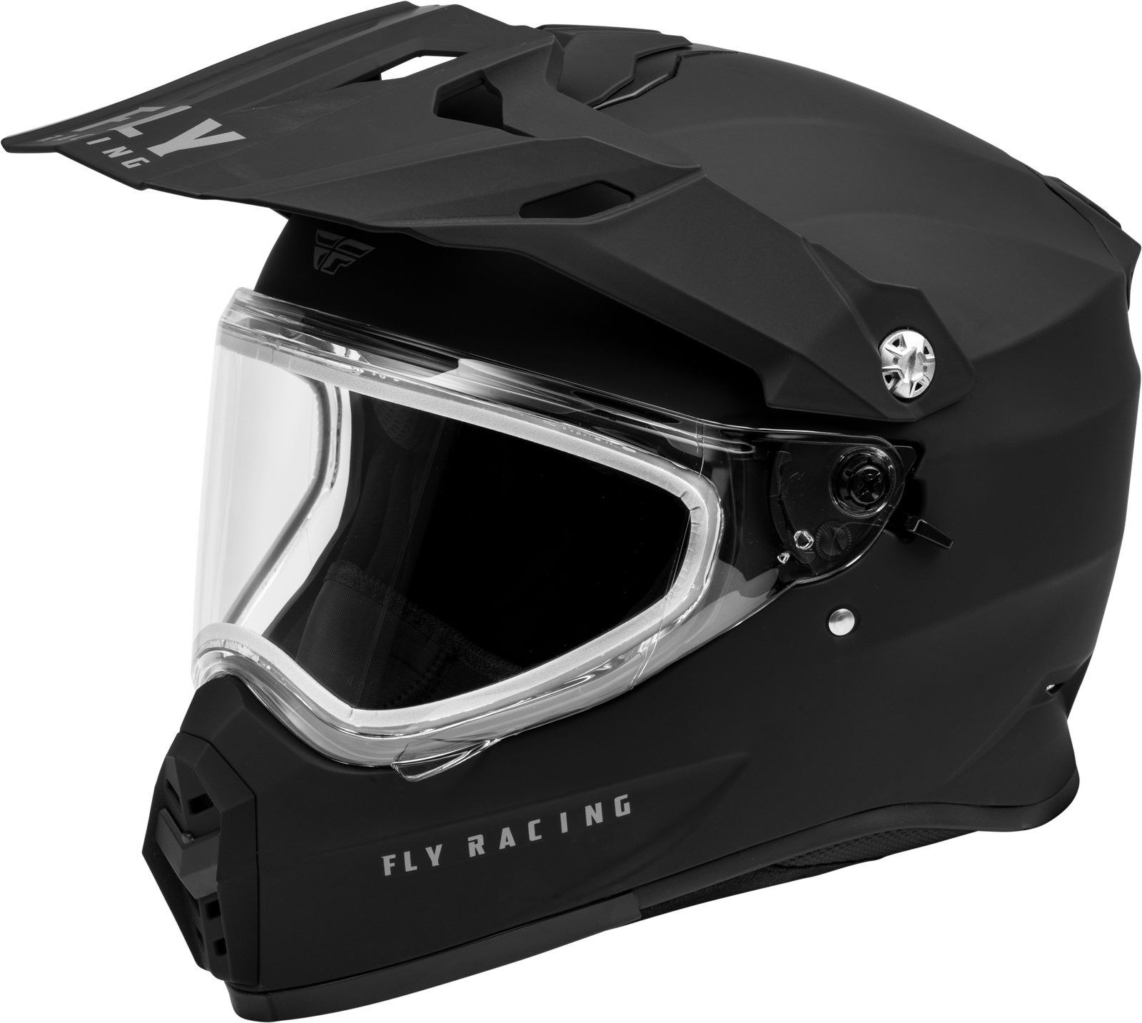 Trekker Cw Solid Helmet Dual Shld Matte Black 2x