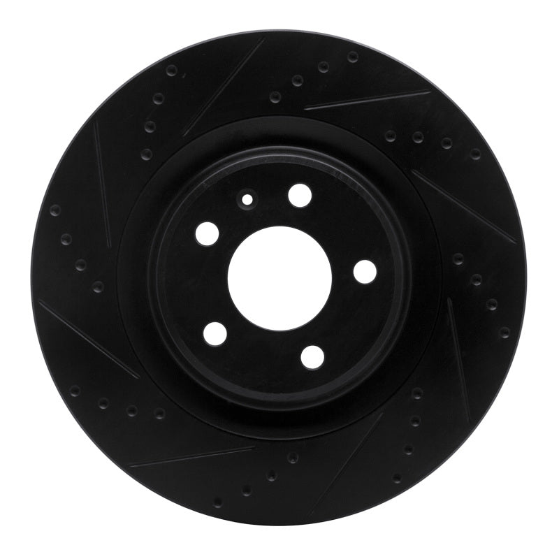 DFC 08-25 Audi A6 ALLROAD Rear Left Drilled &amp; Slotted Black Brake Rotor