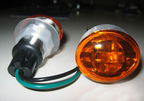 MARKER LIGHTS, FLAT OVAL, MINI (S/F) AMBER