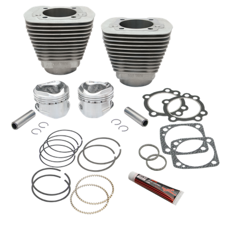 S&amp;S Cycle 84-99 BT 96in 3-5/8in Big Bore Cylinder &amp; Piston Kit For S&amp;S SH96 Engines - Natural
