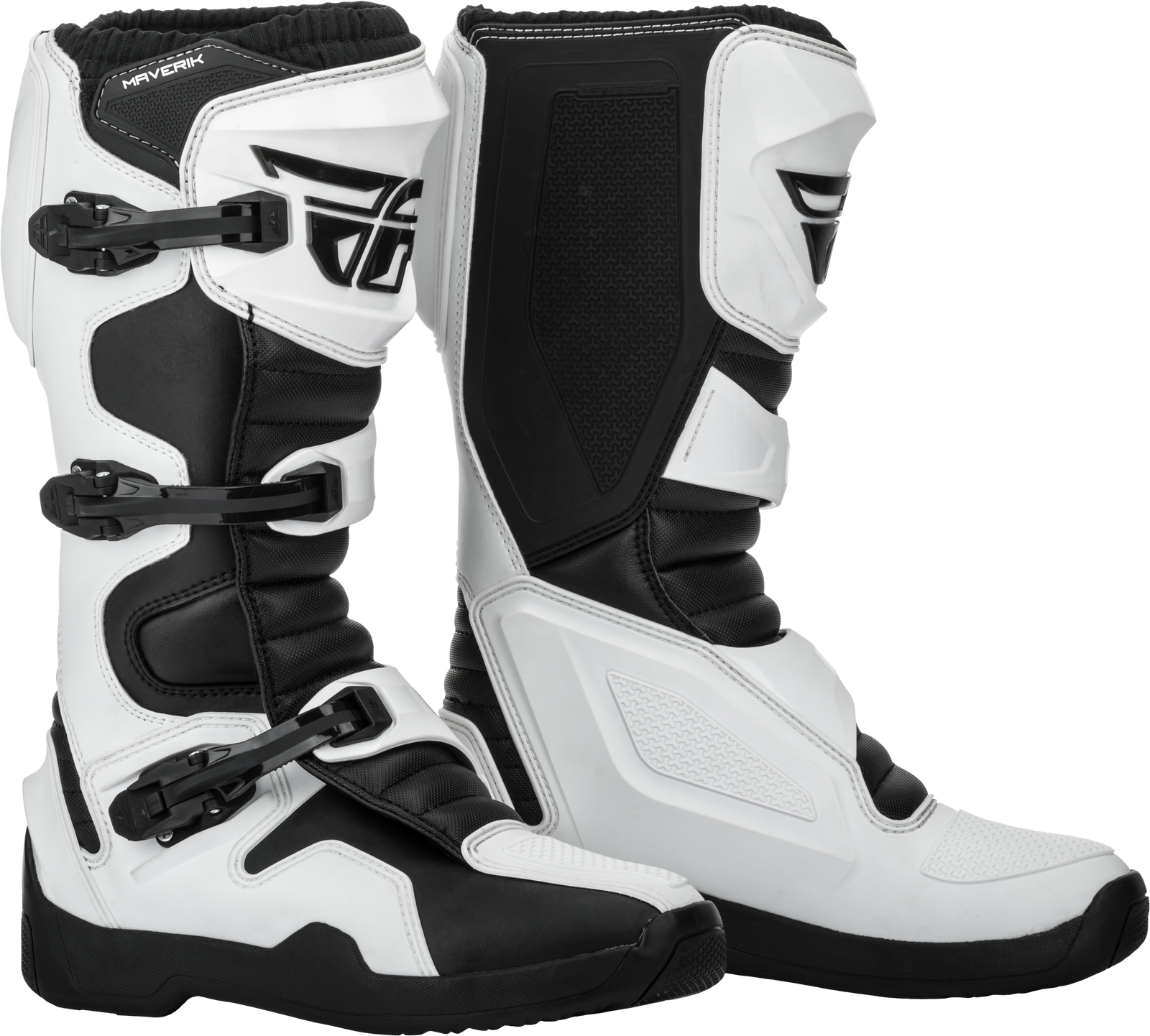 Maverik Boots White/Black Sz 08