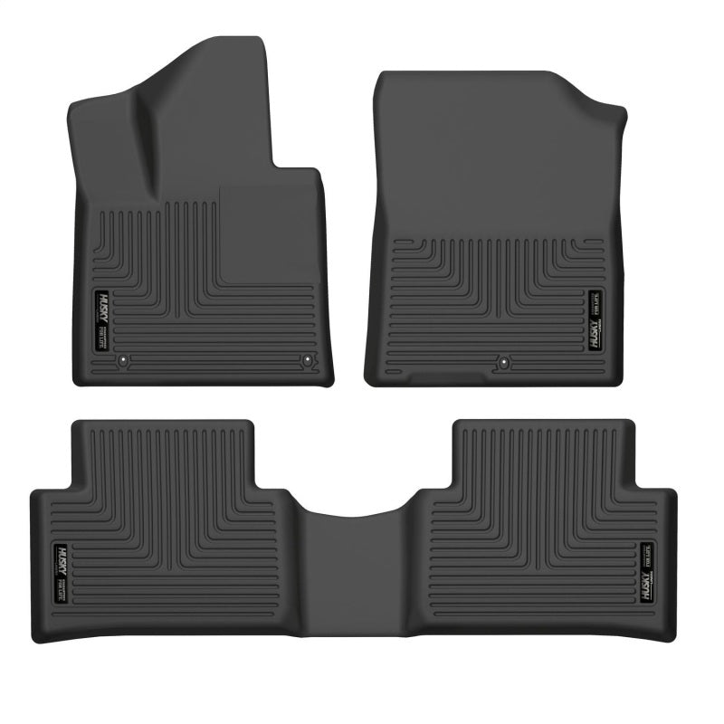 Husky Liners 21-22 Kia Sorento WeatherBeater Front &amp; 2nd Seat Floor Liners - Black