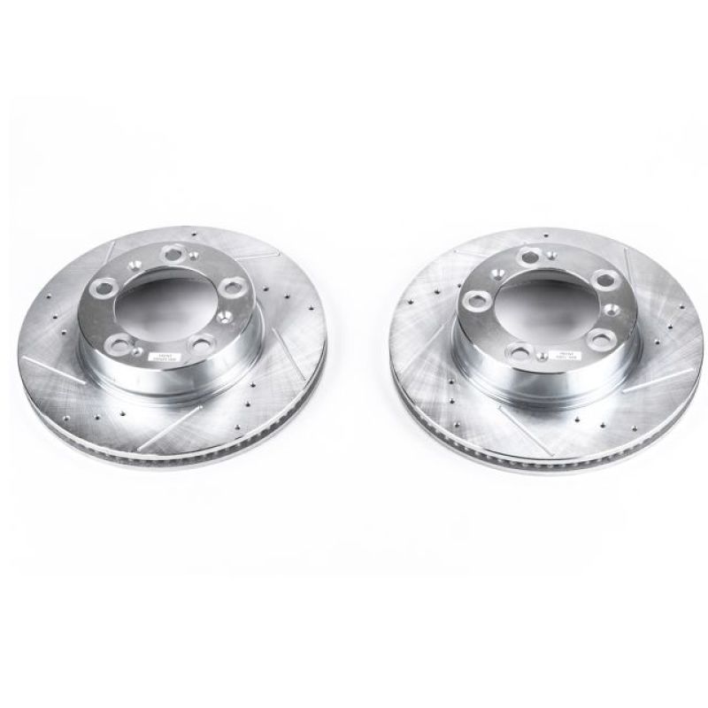 Power Stop 97-04 Porsche Boxster Front Evolution Drilled &amp; Slotted Rotors - Pair
