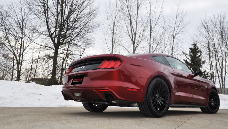 Corsa 2015-2025 Ford Mustang GT 3.0in Inlet / 4.5in Outlet Black PVD Tip Kit (For Corsa ExhaustOnly)