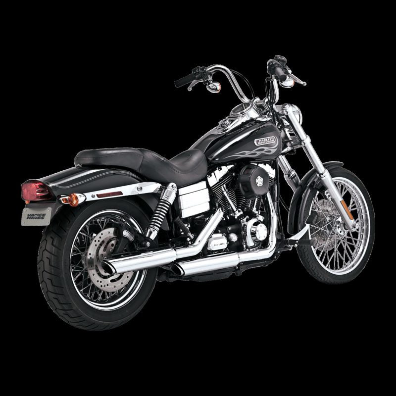 Vance &amp; Hines HD Dyna 91-17 3In Twin Slash Slip PCX Slip-On Exhaust
