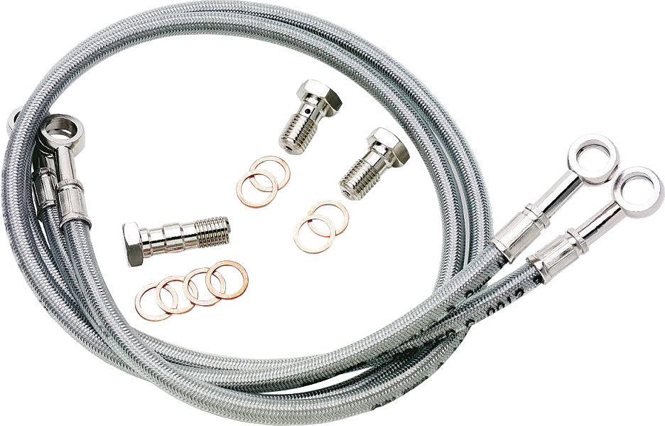 Brake Line Front Silver Kawasaki