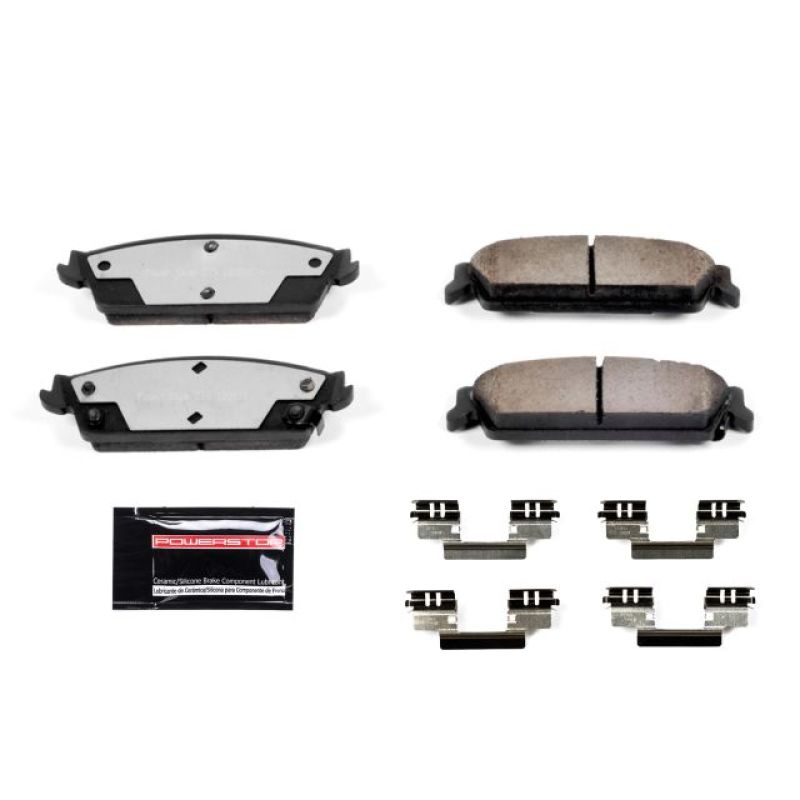 Power Stop 99-00 Cadillac Escalade Rear Z36 Truck &amp; Tow Brake Pads w/Hardware