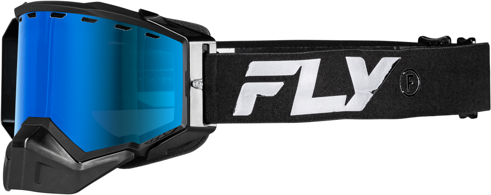 Zone Snow Goggle Black/Black W/Sky Blue Mirror/Blue Lens