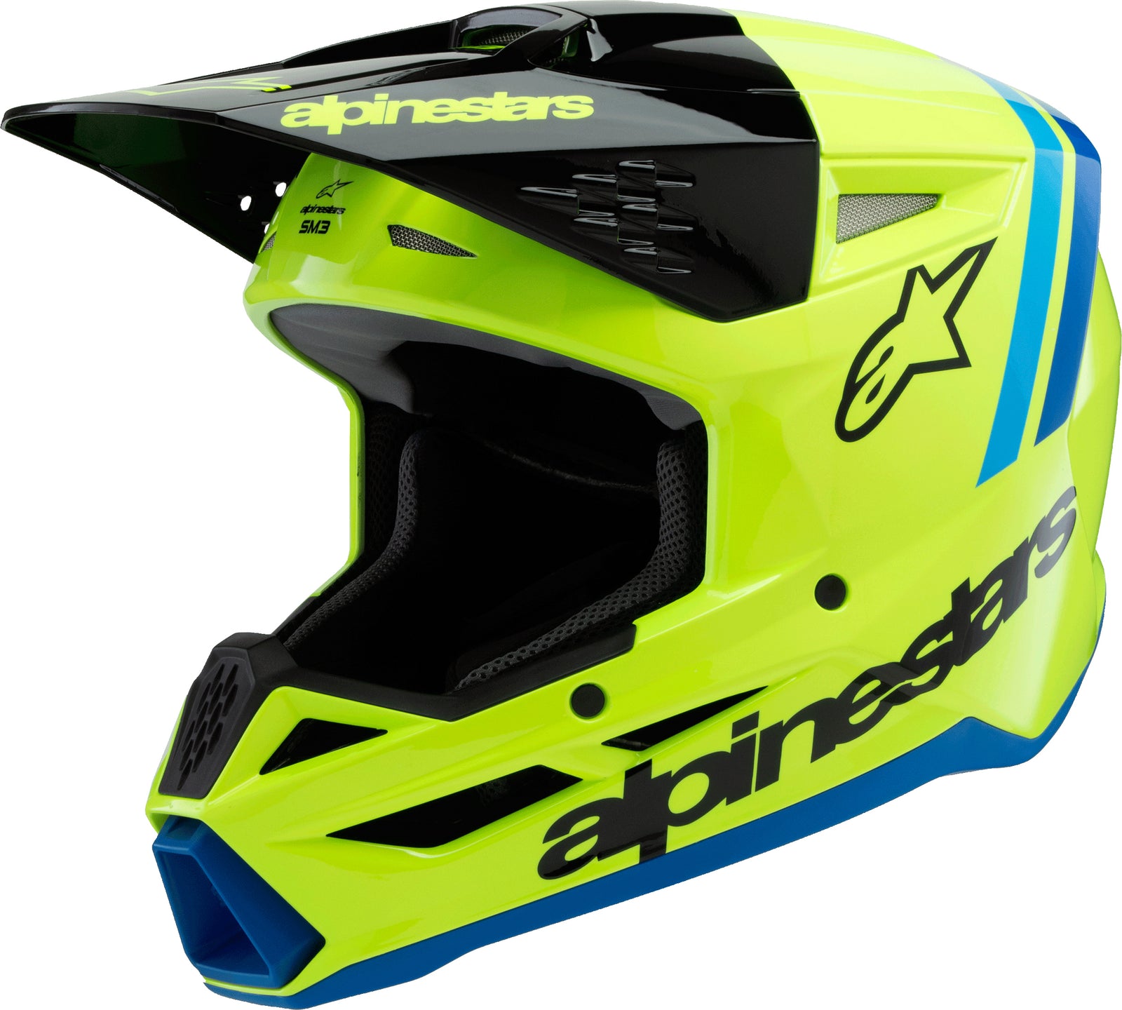 Sm3 Youth Radium Helmet Ylw Fluo/Blk/Blue Ys