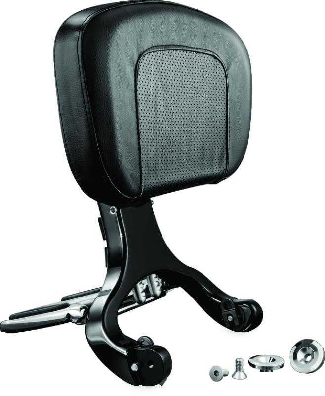 Kuryakyn Multi-Purpose Backrest Black &amp; Chrome