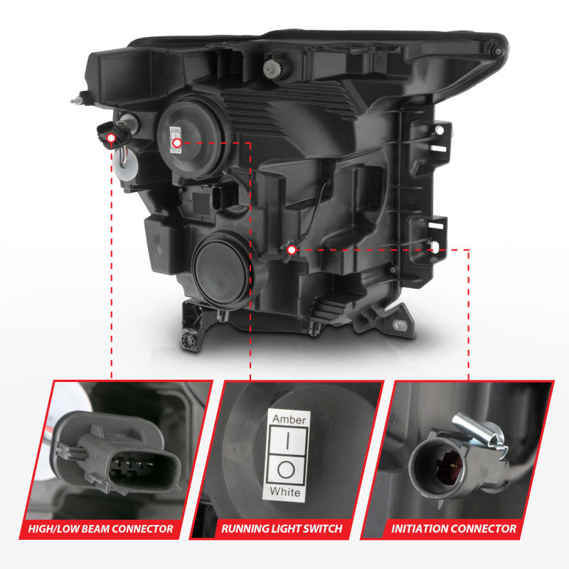 ANZO 21-23 Ford F-150 (w/Factory Halogen) Z-Series Full LED Proj Headlights - Pass. Side ONLY