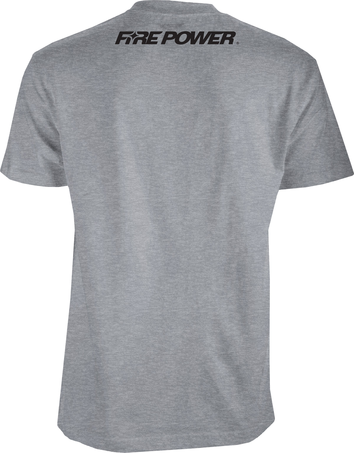 Fire Power Tee Grey Heather Sm
