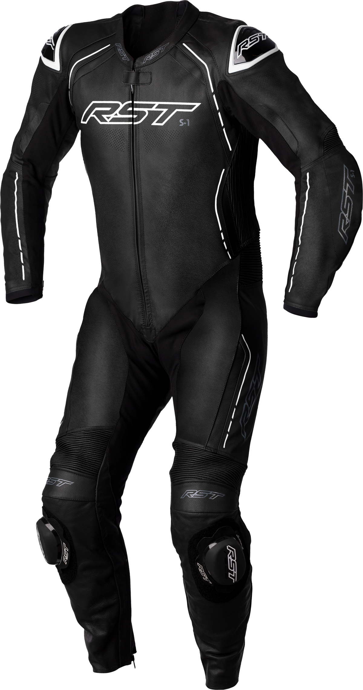 S1 Ce Suit Blk/Blk/Whi Leather Md