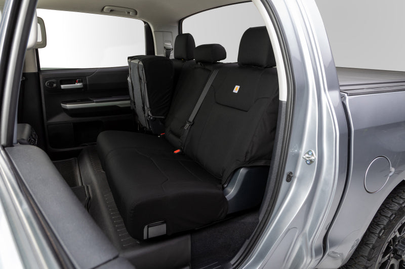 Covercraft 14-18 Chevrolet Silverado Carhartt PrecisionFit Custom Second Row Seat Covers - Blk