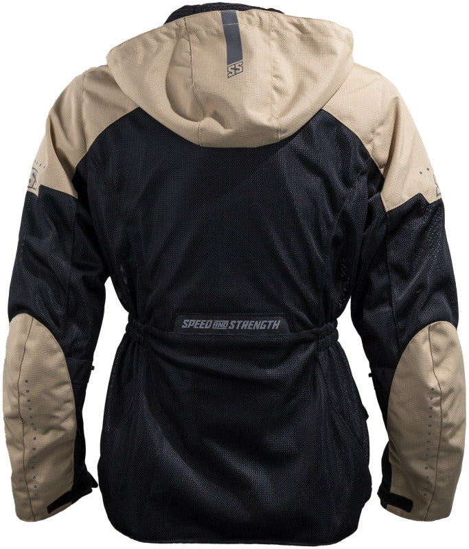 Speed and Strength Starstruck Mesh Jacket Trench Tan/Black Womens - Large