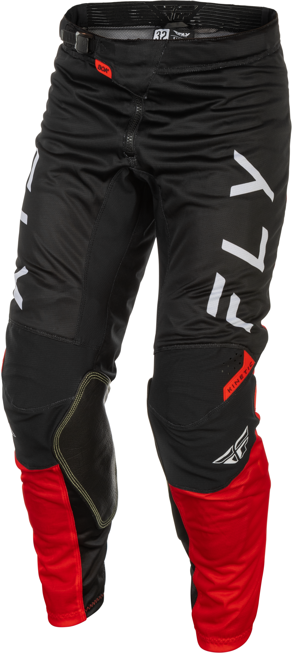 Kinetic Mesh Center Pants Black/White/Red Sz 40