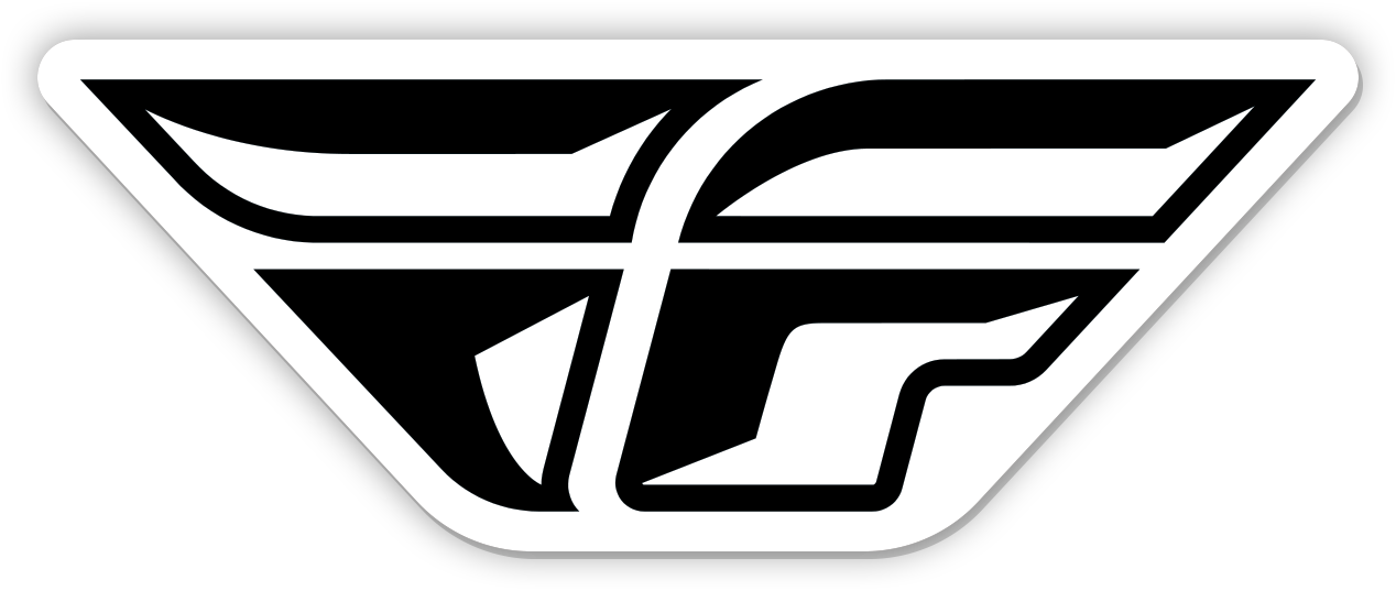 Sticker F Wing 4" 10pk Die Cut Laminated
