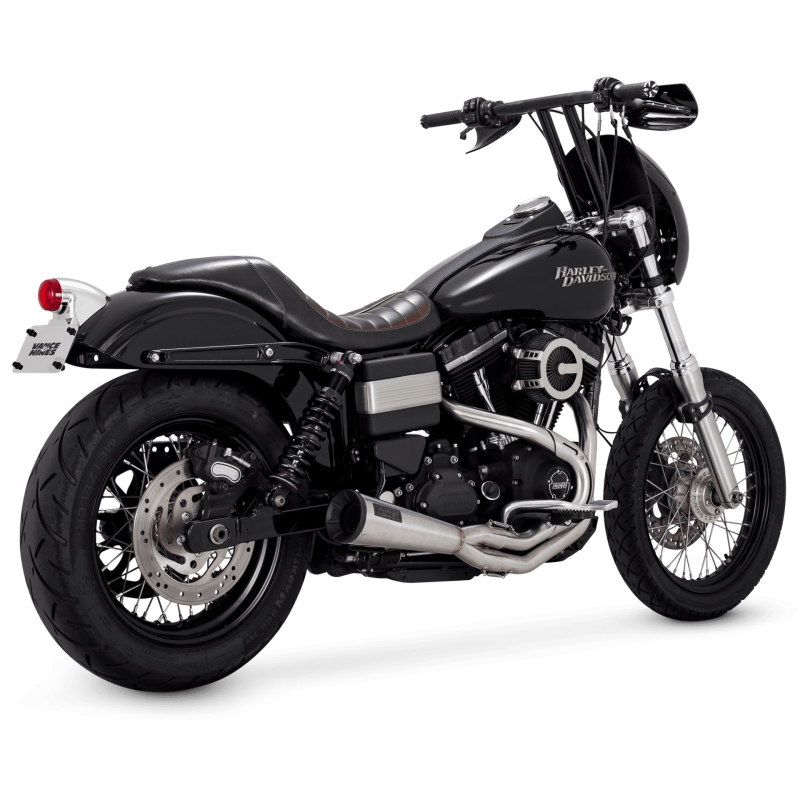 Vance &amp; Hines HD Dyna 91-17 Upsweep SS 2-1 PCX Full System Exhaust