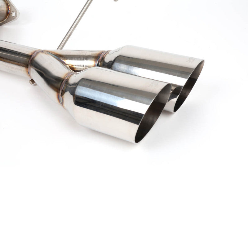 BLOX Racing 2022+ WRX Muffler Delete / Axle Back Single Wall 4in - Polished Tips