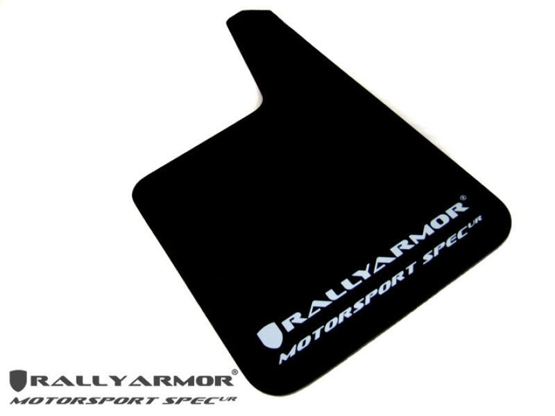 Rally Armor Universal Fit (No Hardware) Motorsport Spec Black UR Mud Flap w/ Gray Logo