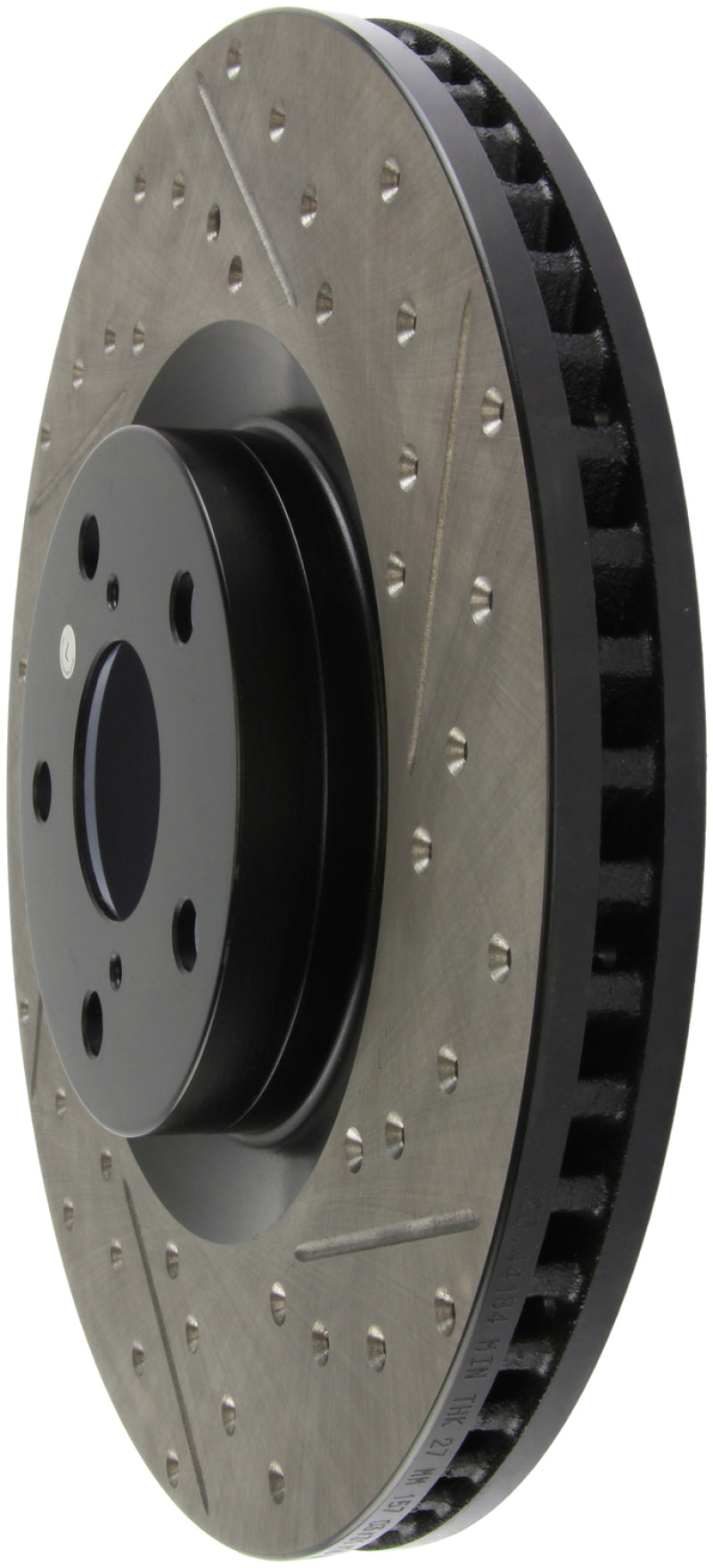 StopTech 14 Lexus IS Slotted &amp; Drilled Front Left Rotor