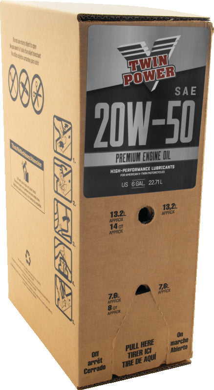 Twin Power 20W50 Oil 6 Gallon Bag In Box
