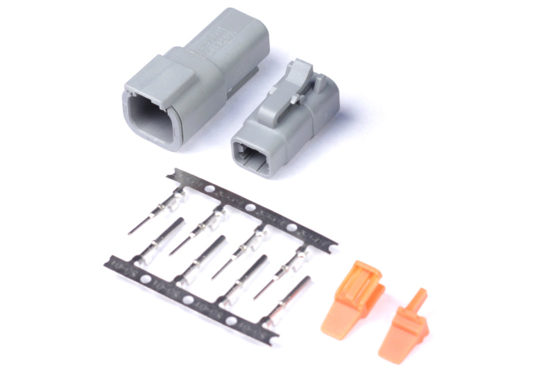 Haltech Matching Set of Deutsch DTM-4 Connectors 7.5 Amp Plug &amp; Pins