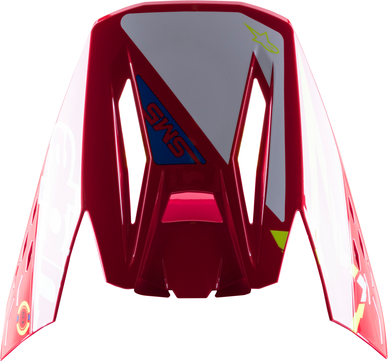 S M5 Action Visor Red/White/Yellow