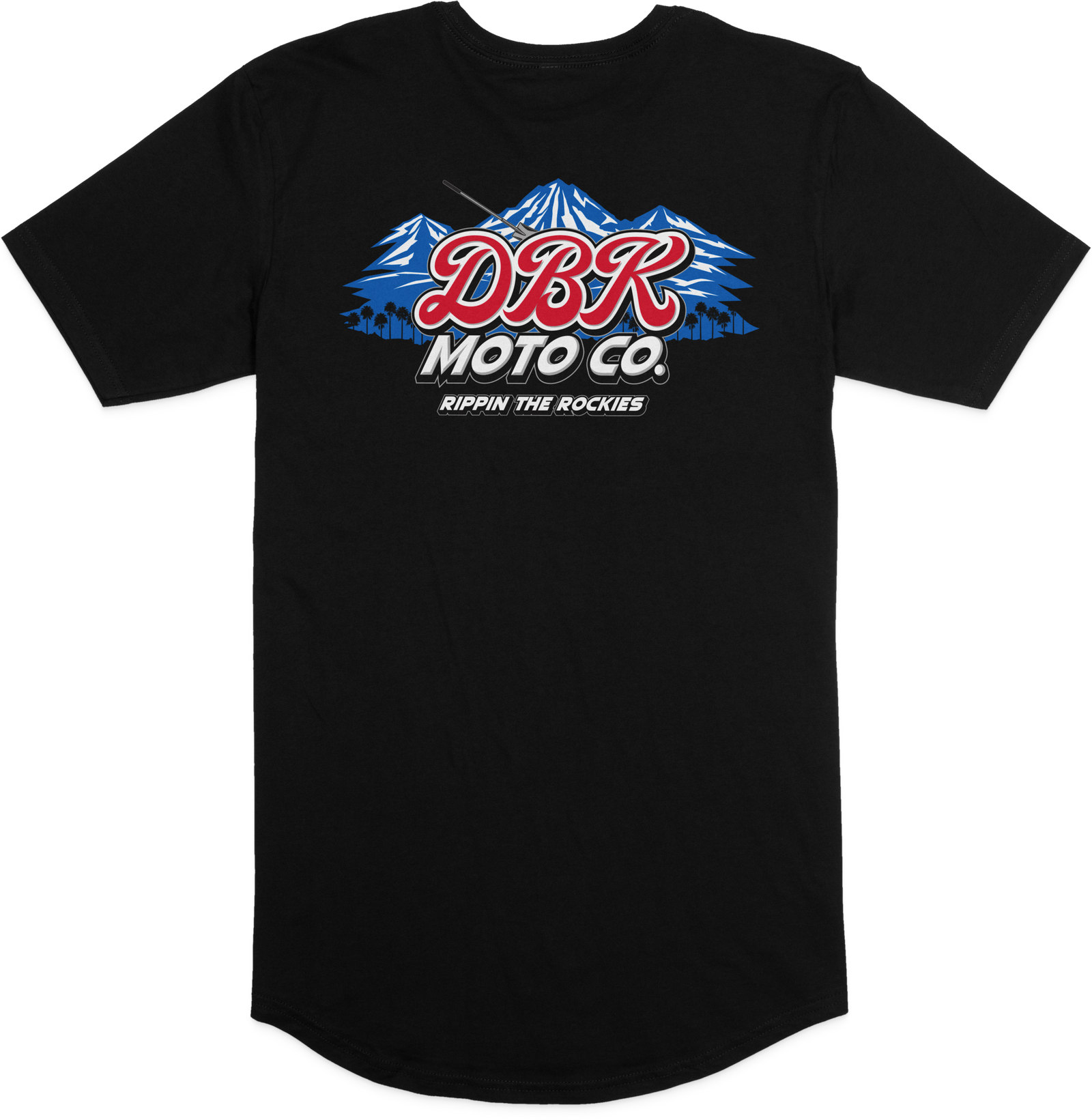 Rippin The Rockies Premium Tee Black Lg