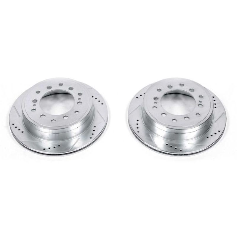 Power Stop 10-19 Lexus GX460 Rear Evolution Drilled &amp; Slotted Rotors - Pair