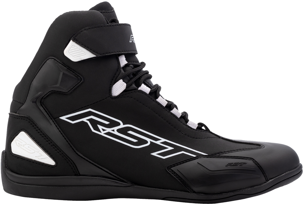 Sabre Moto Shoe Ce Boot Black / Black / White  Sz 7